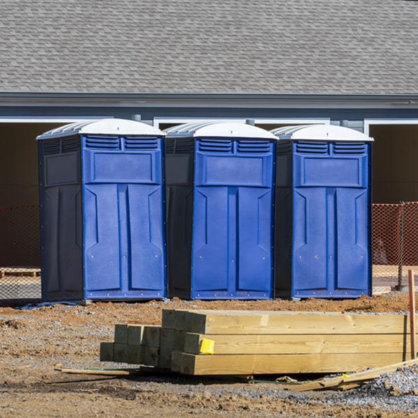 how often are the portable toilets cleaned and serviced during a rental period in Stockertown Pennsylvania